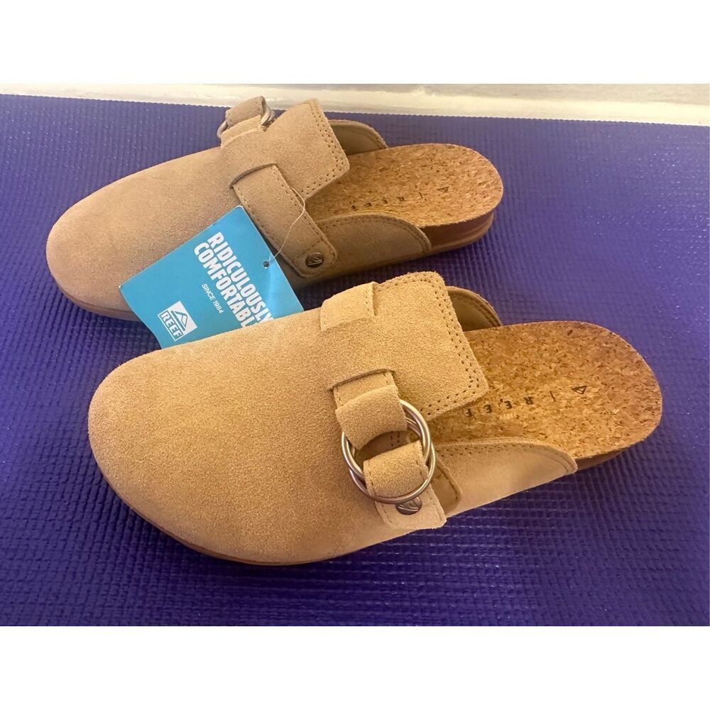 Reef Women's Cushion Vista Serenity Slip-On suede Clog Sz 8, NWT - Picture 4 of 14